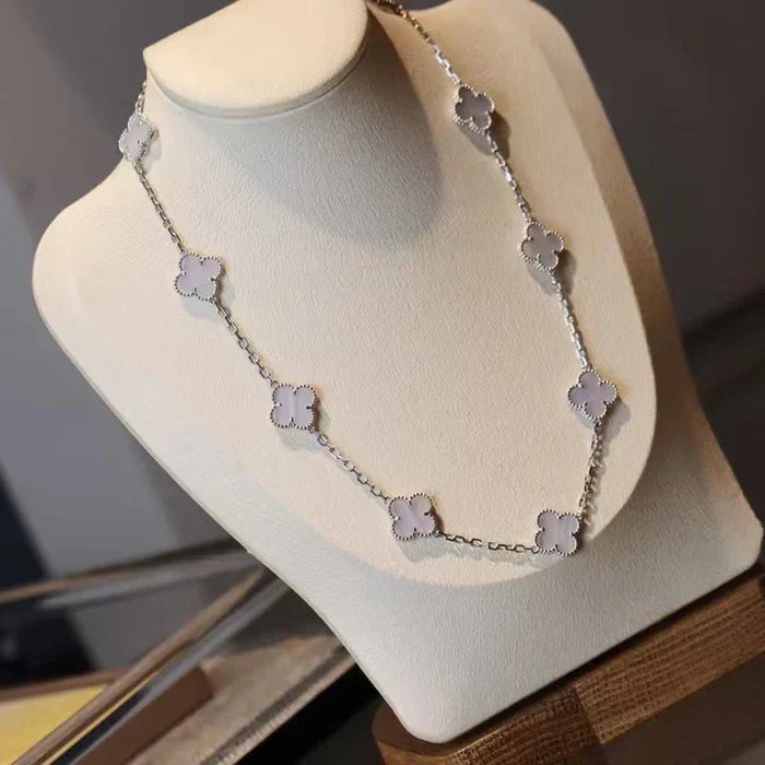 CLOVER - 10 Motive Purple Necklace