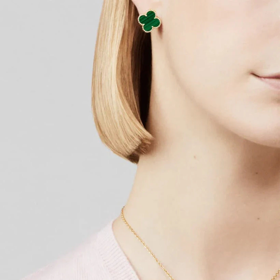 CLOVER - Green Earrings