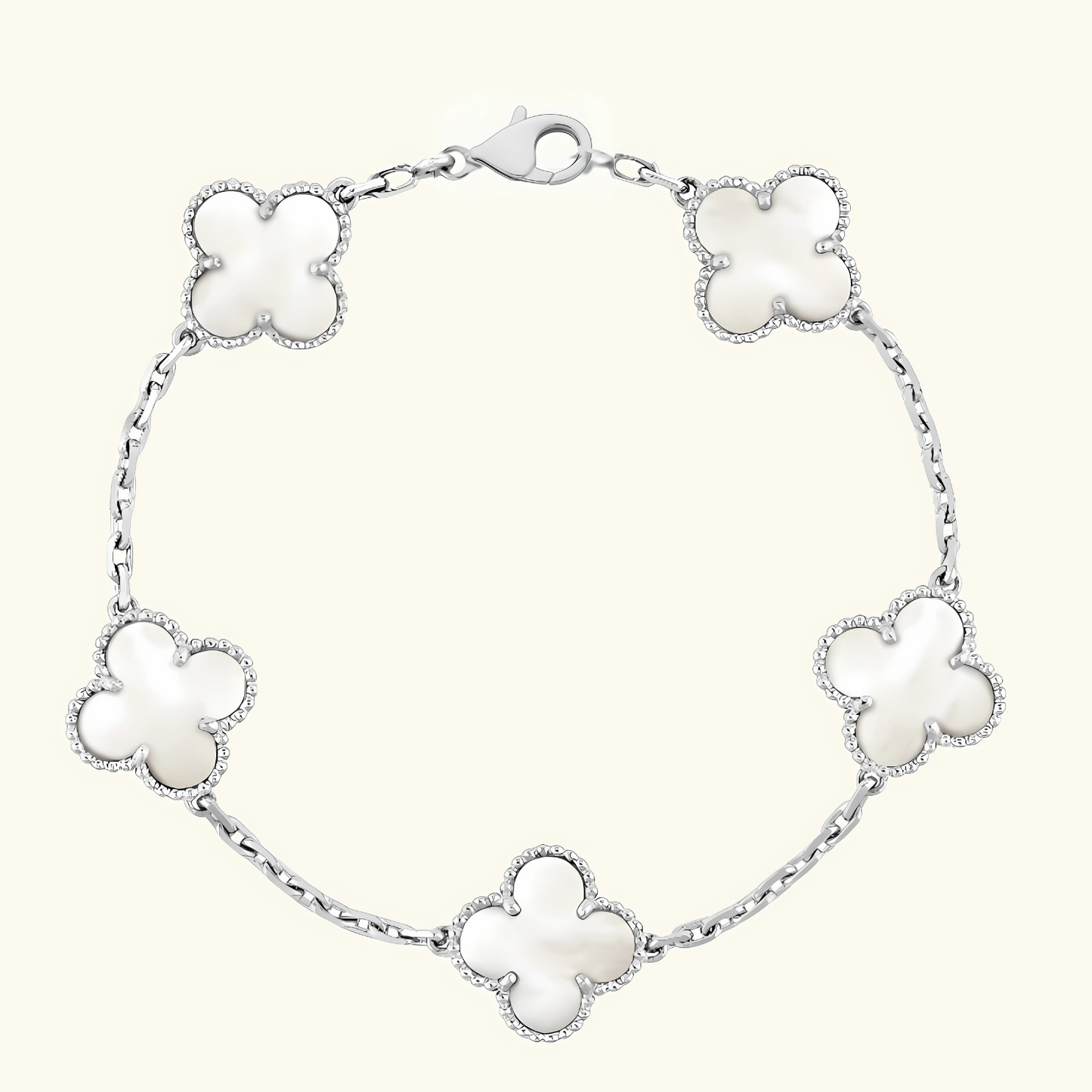 CLOVER - White Bracelet