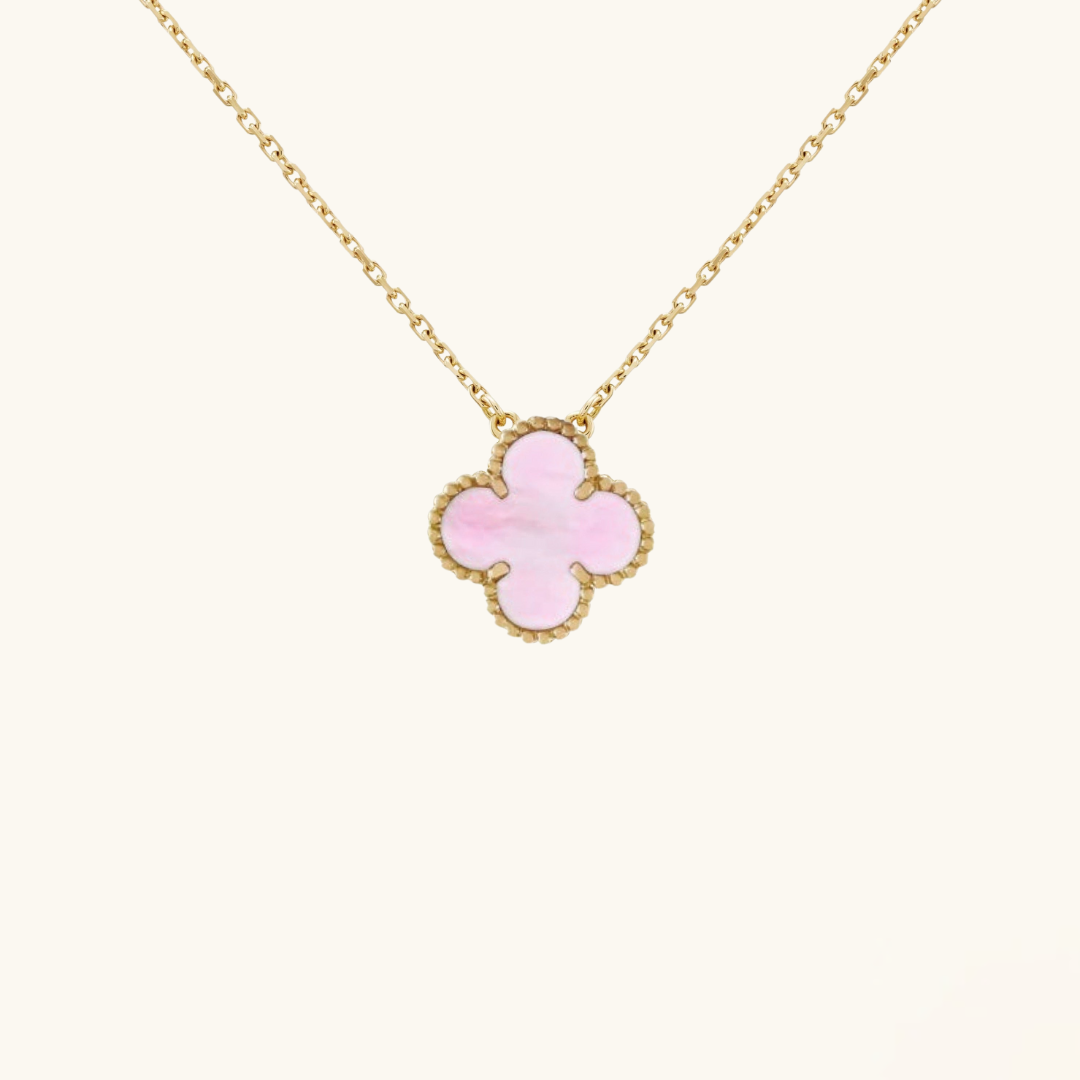 CLOVER - Pink Necklace