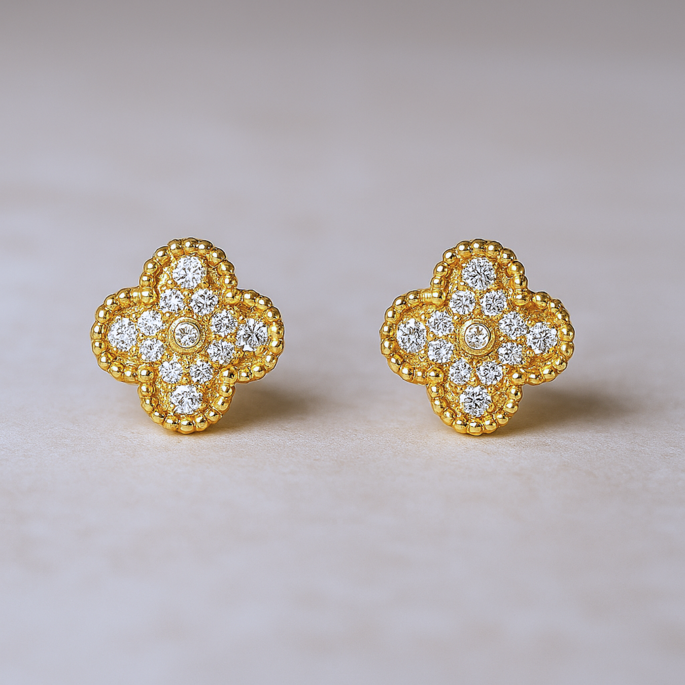 CLOVER - Gold Earrings Prestige