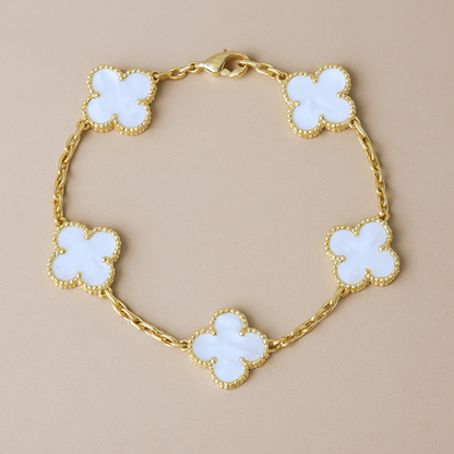 CLOVER - White Bracelet