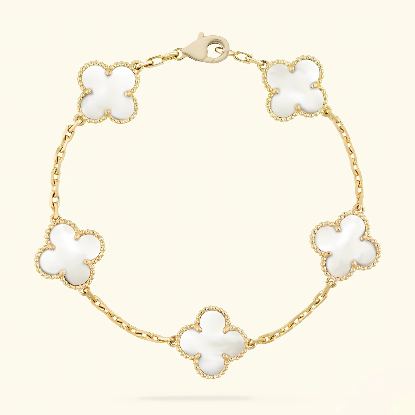 CLOVER - White Bracelet