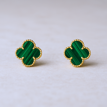 CLOVER - Green Earrings