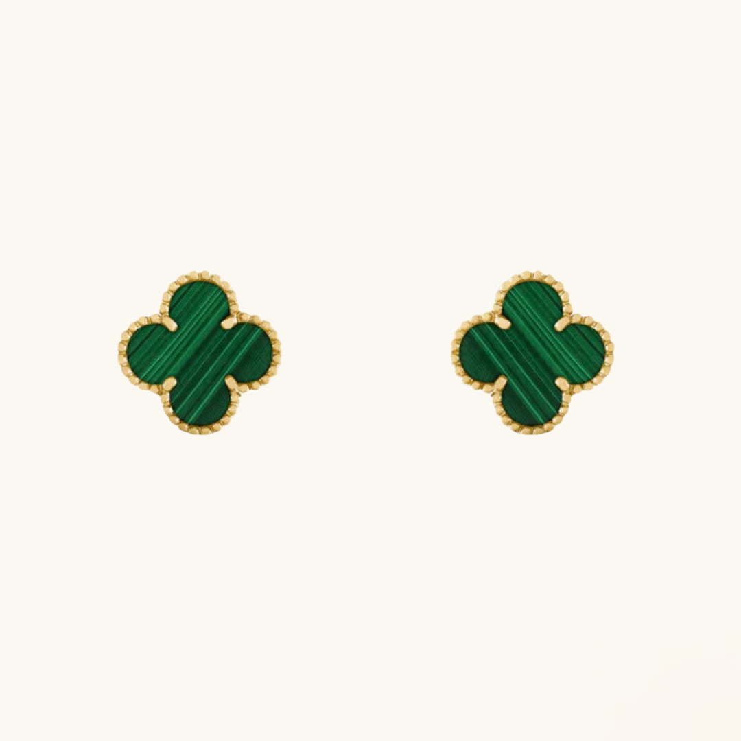 CLOVER - Green Earrings