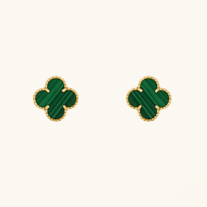 CLOVER - Green Earrings
