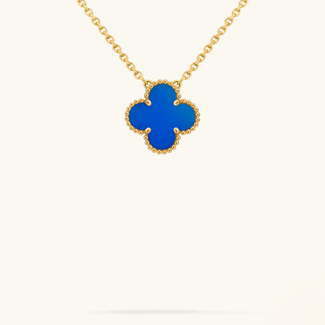 CLOVER - Blue Necklace