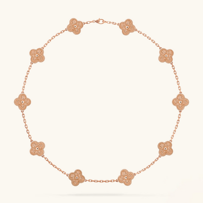 CLOVER - 10 Motive Pink Necklace