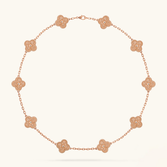 CLOVER - 10 Motive Pink Necklace