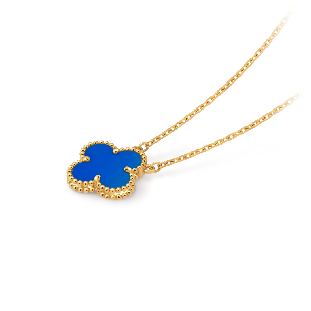 CLOVER - Blue Necklace