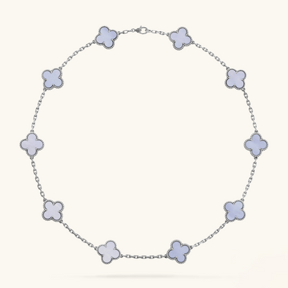 CLOVER - 10 Motive Purple Necklace