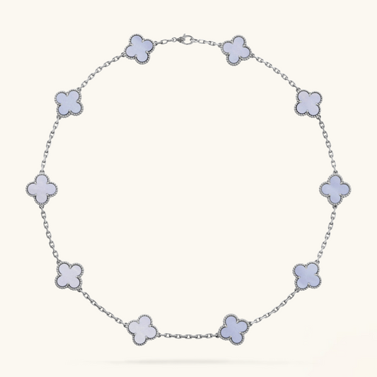 CLOVER - 10 Motive Purple Necklace