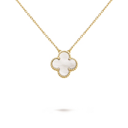 CLOVER - White/Gold Necklace