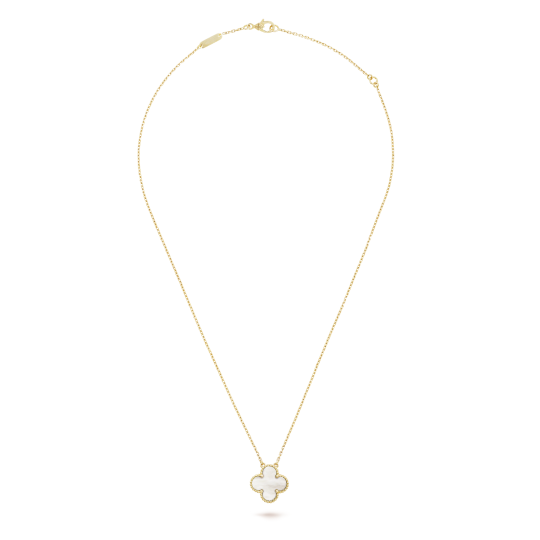 CLOVER - White/Gold Necklace