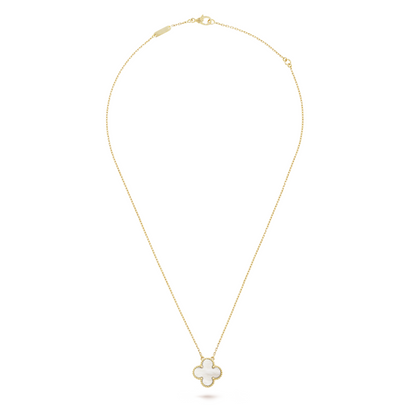 CLOVER - White/Gold Necklace