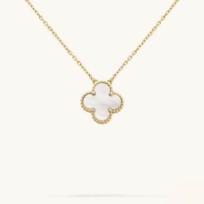 CLOVER - White/Gold Necklace