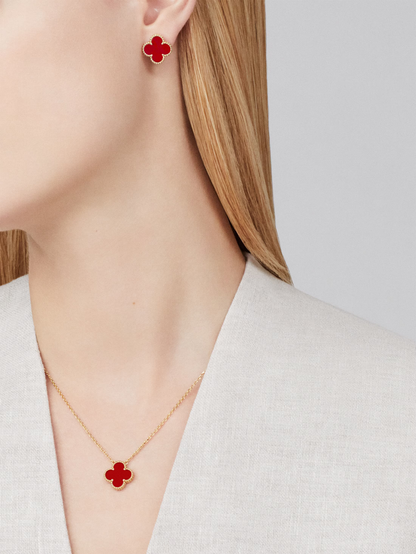 CLOVER - Red Necklace